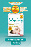Baby&Baby Bebek Bakım Örtüsü 60x60cm Alt Açma Bezi 10'lu Paket