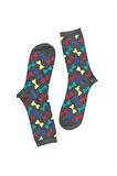 Tek Çift Eğlenceli Fiyonk Desenli Çorap  36-41 Numara  T-0191