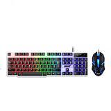SNT TF-230 RGB Gaming Klavye Mouse Seti | Oyuncular için Işıklı Klavye & Mouse Set