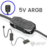 SNT AR-01 ARGB Kontrolcü Controller Denetleyici  5v 3pin SATA  Güç Beslemeli 1 Port