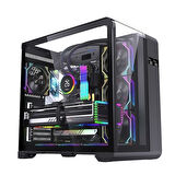 SNT Victory Plus Kavisli 7x Argb Fan Uzaktan Kumandalı ARGB Controller Gaming Kasa Siyah