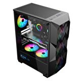 SNT B200 Mid Tower Atx Gaming 4 x Argb Fanlar Dahil Masaüstü Bilgisayar Kasası (POWER YOK)