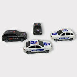 Çek Bırak TOGG Polis Arabası - 4lü Set