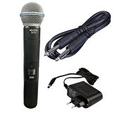 BT-221 Em Vhf Kablosuz Tekli El Mikrofonu Pll Sistemi XLR (3 Pin Jack)
