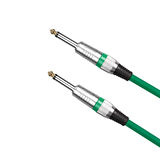 estello E1001B 6,3MM Mono +6,3MM PVC Ara Kablo 6metre yeşil 