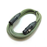 estello E2002C XLR Erkek+XLR Dişi PVC örgü Ara kablo 6m