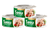 Sasu Akdeniz Usulü Ton Balığı 3x160G Bütün Dilim