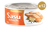 Sasu Norveç Somon Balığı 12x160G Bütün Dilim