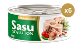Sasu Akdeniz Usulü Ton Balığı 6x160G Bütün Dilim