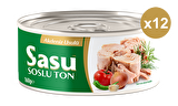 Sasu Akdeniz Usulü Ton Balığı 12x160G Bütün Dilim