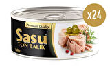 Sasu Zeytinyağlı Ton Balığı 1 Koli 24x160 gr Bütün Dilim