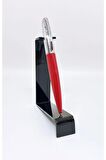 Fet Red Krom Tükenmez Kalem Red Silver