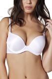 Orkide Kadın Beyaz Push Up Reina Sihirli 2 Beden Büyüten Sütyen