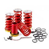 Honda civic uyumlu spor helezon yay coilover alçaltma kiti ayarlı 1992 / 1995