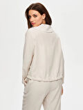 Metal Fermuar Detaylı Tenselli Casual Ceket S25CKT033