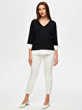 Renk Bloklu 3/4 Kol T-Shirt S25TSH091