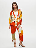 Geometrik Soyut Desen Kimono S25KMN001