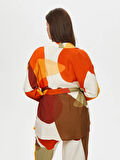 Geometrik Soyut Desen Kimono S25KMN001