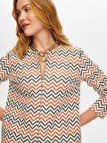 Zigzag Desen Örme Ceket S25CKT024