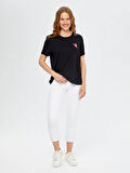 Resort Boncuk Aplike Detaylı Yuvarlak Yaka T-Shirt S25TSH112