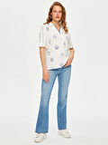 Resort Polo Yaka Balık Baskılı T-Shirt S25TSH113