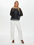 Payet İşli Rahat Form Abiye Bluz W26BLZ003