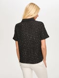 Polo Yaka Payetli Örme Bluz S26BLZ015
