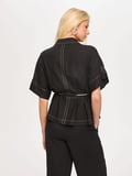 Beli Kemerli Keten Karışımlı Overshırt Tunik S26TNK019
