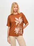 Resort Önü Taş ve Baskı Detaylı Bisiklet Yaka Tshirt S26TSH104