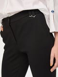 Metal Aksesuar Detaylı Slim Fit Örme Pantolon S26PNT041