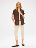 Resort Desenli Örme Yelek Kimono S26KMN008