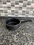 GÜLSAN Siyah Granit Sosluk (Sütlük) Tava 14 Cm