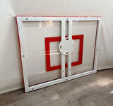 Mia Basketbol Panya Seti Yaylı Çember 90*120 8 mm Solid Polikarbon Panya