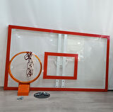 Mia Basketbol Panya Seti Yaylı Çember 105*180 8 mm Solid Polikarbon Panya