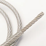 Adelinspor 6 mm PVC Kaplı Çelik Halat (İzoleli,İç 4 mm) 500 m