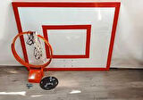 Basketbol Panya Seti Yaylı Çember 105*180 18 mm MDF Ahşap 