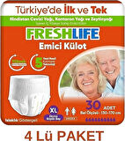 NETKAL Freshlife Yetişkin Külot Bez XLarge 120 Adet (4x30)