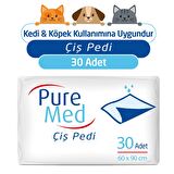 Puremed 60x90 cm Kedi Köpek Çiş Pedi 30 Adet
