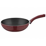 Taç 28 cm Yanmaz/Yapışmaz Granit Wok Tava