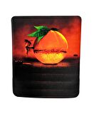 Bal Portakalı Desenli Bilek Destekli Dikdörtgen Mousepad