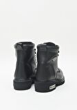 Black Hakiki Deri Kadın Bot & Bootie HD0777009603