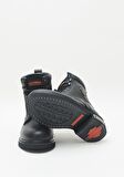 Black Hakiki Deri Kadın Bot & Bootie HD0777009603