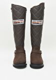 Dark Brown Hakiki Deri Kadın Bot & Bootie HD0777005803
