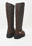 Dark Brown Hakiki Deri Kadın Bot & Bootie HD0777005803