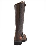 Dark Brown Hakiki Deri Kadın Bot & Bootie HD0777005803