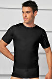 Erkek Pamuklu Kısa Kol Geniş Yaka Klasik Fanila T-Shirt (2510) MGB2510