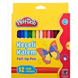 Play-Doh Keçeli Kalem Karton Kutu 5 MM 12 Renk PLAY-KE007