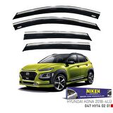 Hyundai kona cam rüzgarlığı kromlu niken 2018+