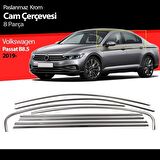 Vw passat b8.5 cam kenar çıtası çerçevesi kromu 8 parça 2019+