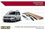 Vw caddy tavan çıtası port bagaj taşıyıcı siyah 2011+